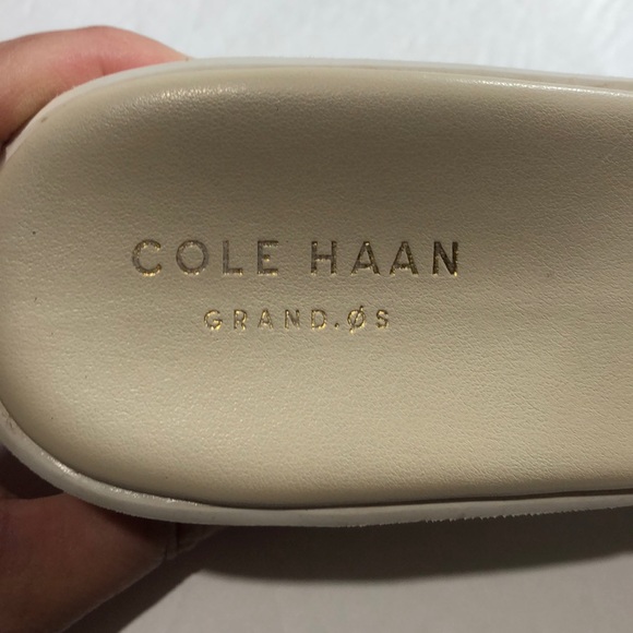 Cole Haan cream wedge sandals size 9 - Picture 11 of 12